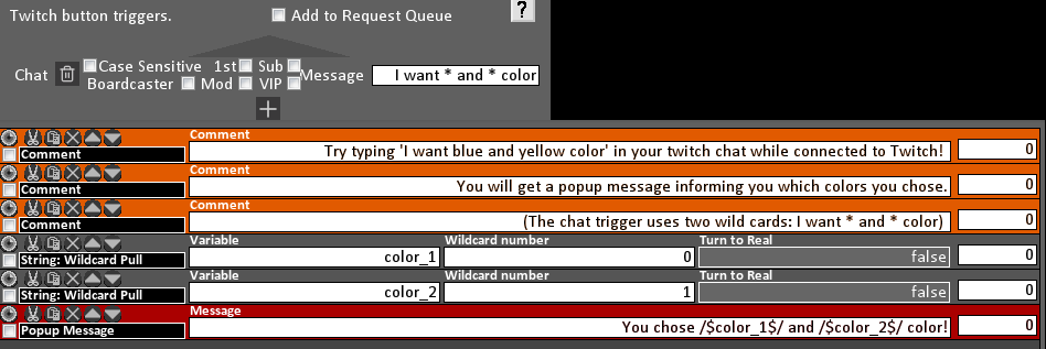 Pull which colors the viewer chose from chat